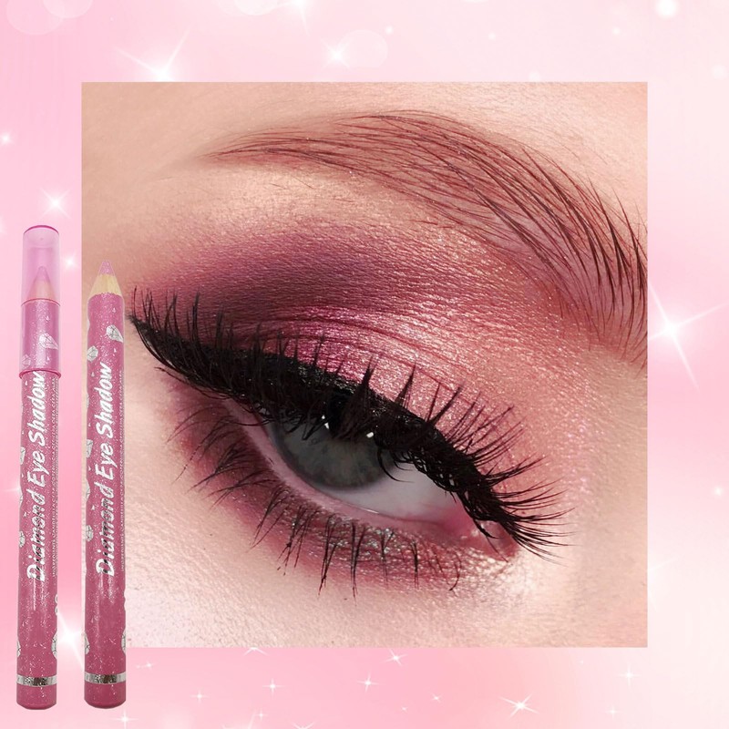 Rose Pink Eyeshadow Stick, Cream Eye Shadow Crayon Pencil, Shimmer