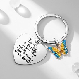 YATOJUZI Gifts for Friends - Heart Shape Keychain for Birthday or Bestie Friendship