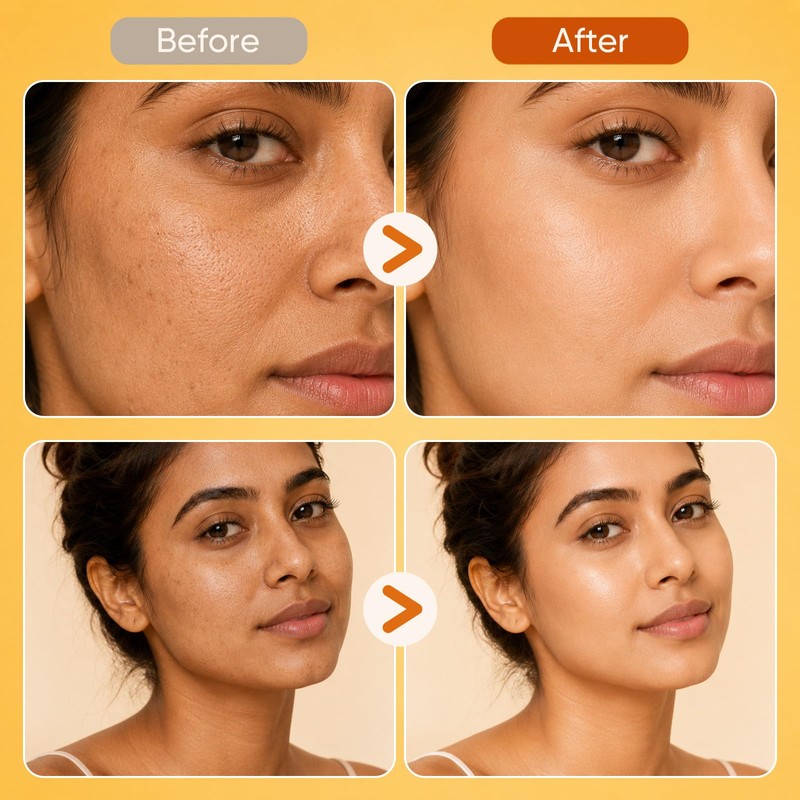 4Pcs Turmeric Skin Care Set- Soap Bar, Facial Cleanser, Toner