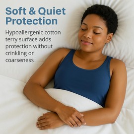 100% Waterproof RV Bunk Mattress Protector – 28 x 75 Narrow Twin Size – Fitted Cotton Terry Coverwith Stretchable Deep Pockets - Machine Washable Mattress Cover for Campers, RV's & Travel Trailers