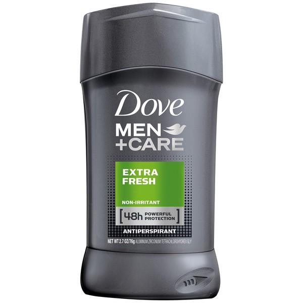 Dove Men+Care Antiperspirant Deodorant Stick, Extra Fresh 2.7 oz
