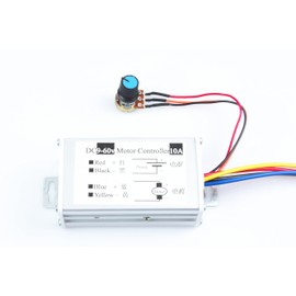 KNACRO DC 9V-60V PWM Motor Controller 10A 600W 12V 24V 36V 48V 60V DC Motor Controller Maximum Power 600W