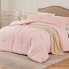 Quataly Pink Oversized Queen Comforter Set - 3 Pieces Seersucker