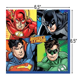 Justice League Party Napkins, 16ct