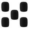 Pack of 5 Microphone Wind Protection (Pack of 5) Black