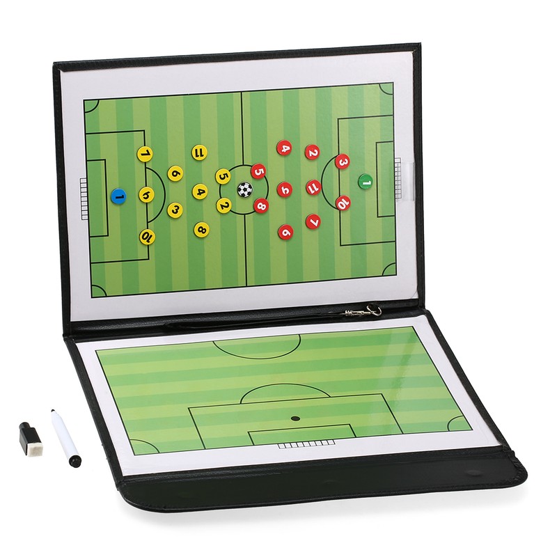 Foldable Football Soccer Magnetic Tactic Board Coaching Strategy Board with