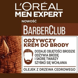 L'Oréal Paris Men Expert Barber Club Refreshing Chin Cream Add Volume, Nutrition, Quick Absorption, 50 ml