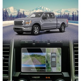 PZSWUXIE for 2014-2023 Ford F150 F250 8 inch Tempered Glass Screen Protector F350 F450 F550 9H Hardness Anti-Fingerprint Anti-Scratch Accessories LCD Touchscreen