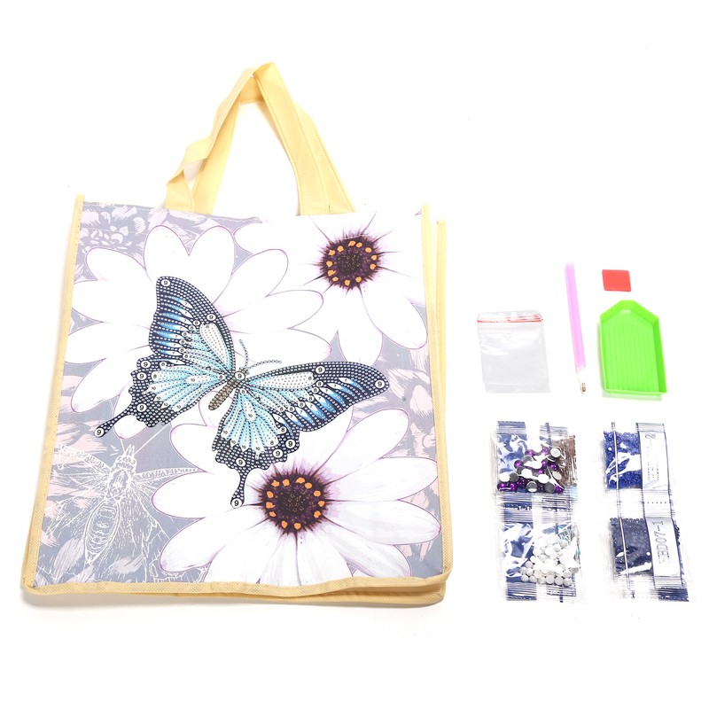 Diamond Painting Shopping Bag Reusable with Handles DIY Foldable Tote