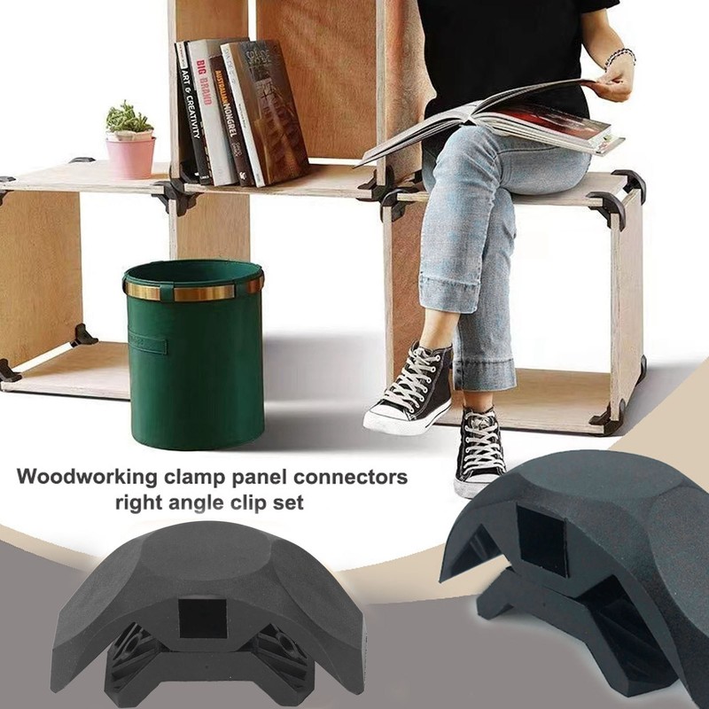 8 Pcs Woodworking Corner Clip Quick Panel Connector Right Angle