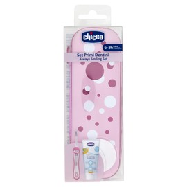 Chicco Set de Cuidado Oral Lila 6 a 36 M Cepillo y Pasta