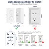 kakahigh Wall Outlet Extender with Screw, 8 Way Outlets with