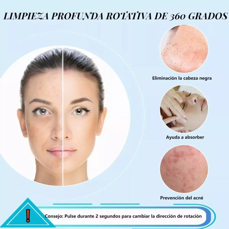 Burkey Cepillos Faciales Eléctricos Limpiadora Recargable Masajeado