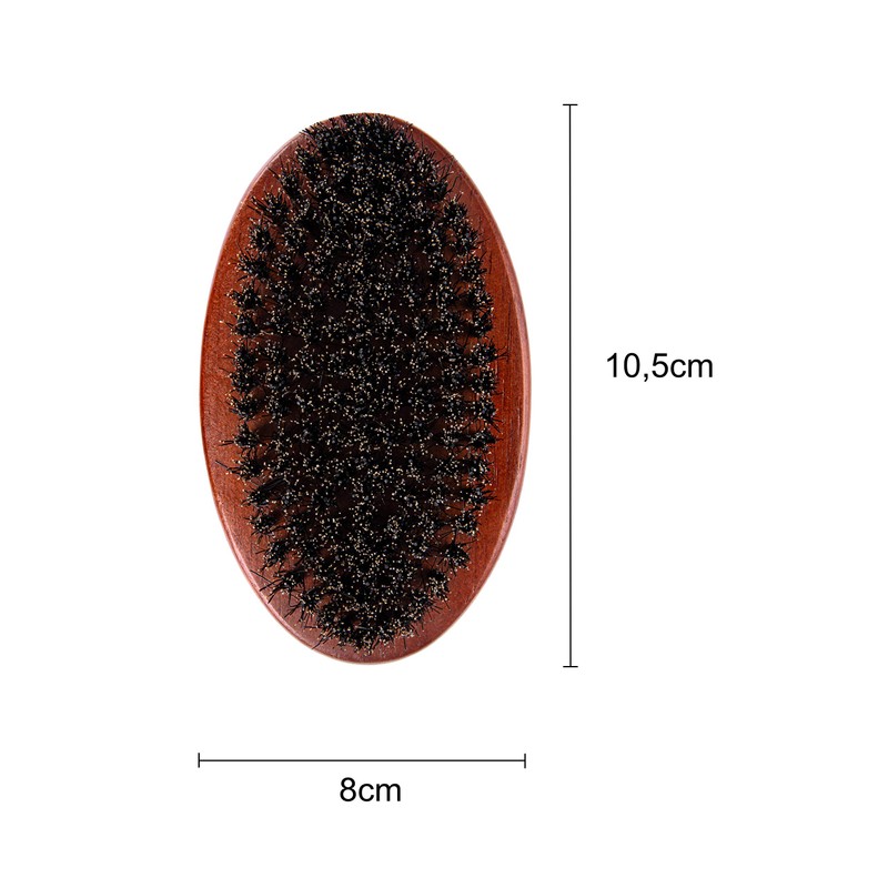 Ponik's Organic Beard Brush with Boar Bristles, 100% Natural Bristles