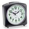 Alarm clock without ticking, quiet with light, snooze crescendo quartz,