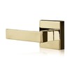 XFORT Quad Passage Knob Set Polished Brass, Door Knob for