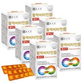 Chong Kun Dang Vitality Vitamin B Plus 800mg x 60 tablets (6) H / 종근당 활력비타민B 플러스 800mg x 60정 (6개) H