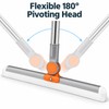 Silicone Scraper Broom for Bathroom Floors & Glass - Pivoting