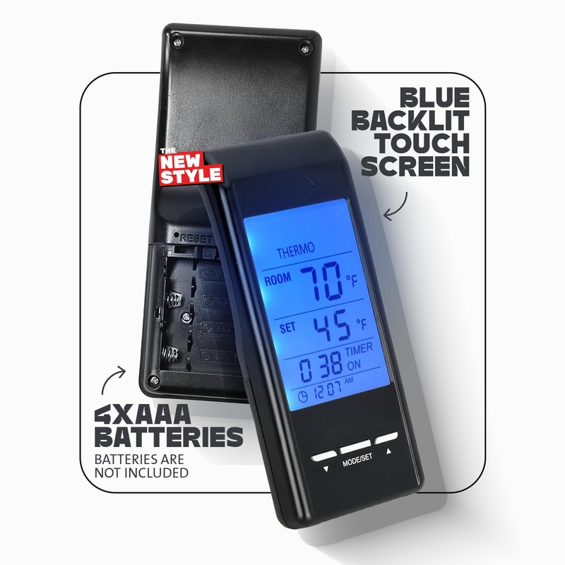 Touch Screen Programmable Thermostat Remote Control Kit,for Ambient Majestic Vermont-castings