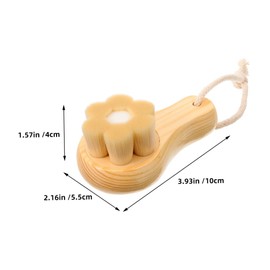 Mikinona Exfoliating Face Brush Set Dual Side Facial Scrubber for Body Face Wash Dry Brushing Tool for Skin Health