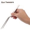 OHPHCALL 2pcs Stainless Steel Fish Bone Tweezers Kitchen Tweezers for