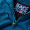 Charles Wilson Men's Cotton Zip Up Jumper, Dark Blue (0524)