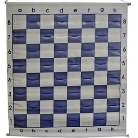 27" Demonstration Chess Board - Navy Blue