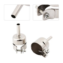 Hot Air Gun Nozzle, 8 Pieces Universal Gun Nozzle Kit for Hot Air Soldering Station Repair Tool 850 850A 852 852D Stainless Steel (3/4/5/6/7/8/10/12mm)