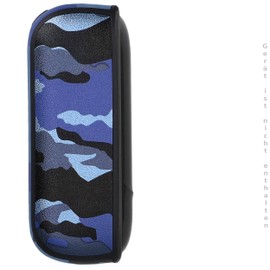 mumbi Case Compatible with IQOS 3/3 Duo Case Protective Case Camouflage Blue