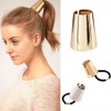 2Pcs Metal Circle Hair Cuff Punk Elastic Hair Band Hairs