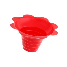 Hypothermias Small Shaved Ice Snow Cone Flower Cups (4 Oz), 1000 Count, Red