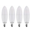 BOGAO 4 Pack Candelabra Bulb, 12W Warm White 3000K LED