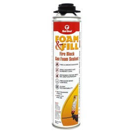Red Devil 0925 Spray Foam & Fill Fire Block Foam Sealant, Orange, 24 oz., 1 Pack