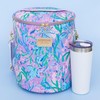 Lilly Pulitzer Insulted Backpack Cooler Large Capacity, Pink/Blue Portable Soft