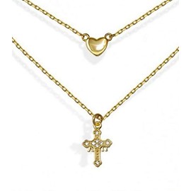 Sterling Silver Asturias Cross Necklace, Sterling Silver, Asturias