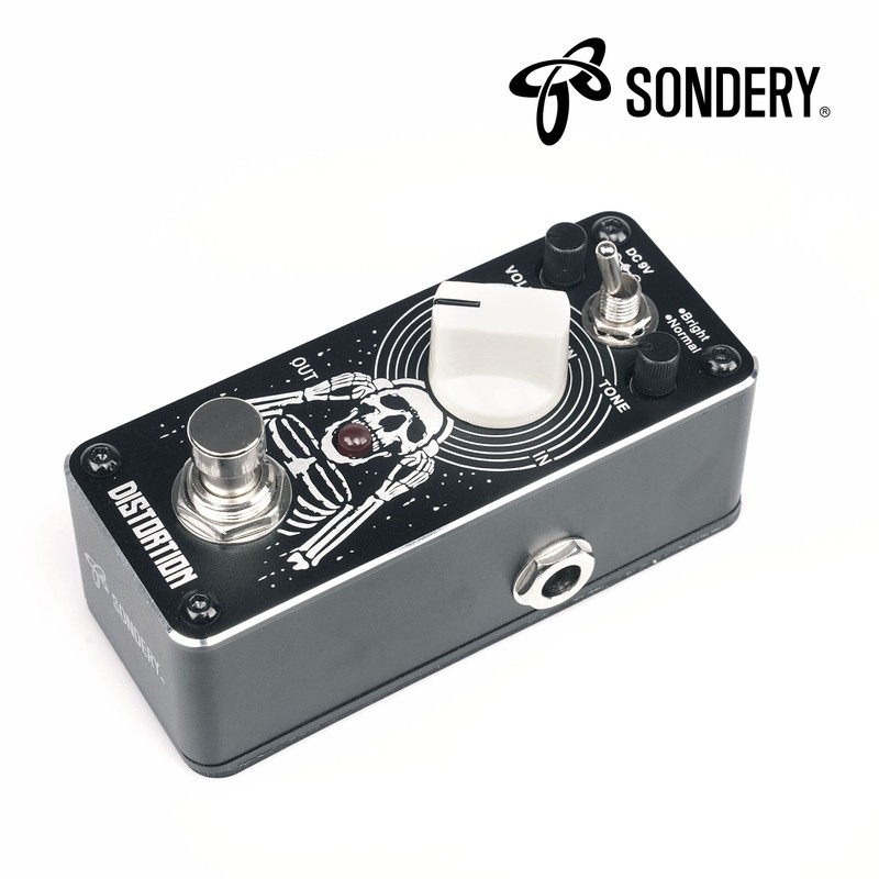 Sondery Distortion Pedal for Guitars, Recreation of 70-80’s Classical British