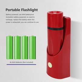 Wall Mounted Flashlight, LED High Brightness Battery Powered Small Emergency Flashlight, Escape Lighting Torch for Hotel, Restaurant