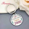 TGCNQ 25th Birthday Gifts – Born in 2000 Keychain –