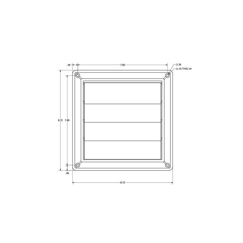 Lambro Plastic Vent (5", White)