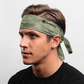 Suddora Camo Tie Headband - Headband for Workout, Costume, Sports, Shooter Games (Camouflage)