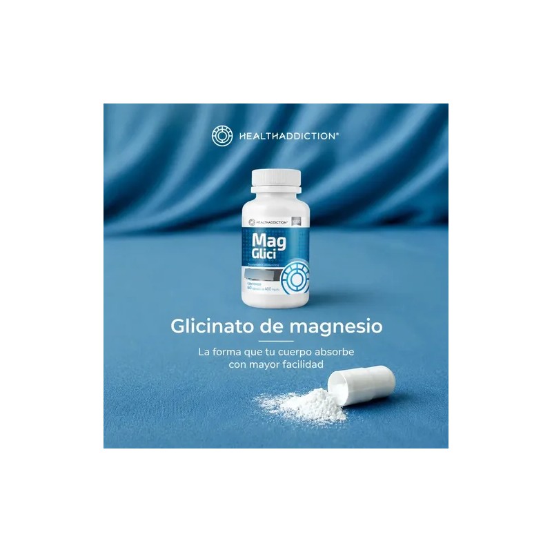 Healthaddiction Glicinato De Magnesio 400mg Cápsulas