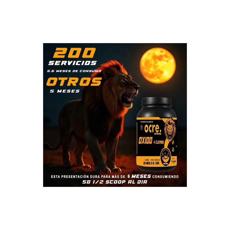 Óxido Nítrico + Clembuterol Ocre Nutrition 1 Kg Pre-entreno
