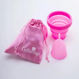 Copa Menstrual Cuttiecup Talla B  Vaso Esterilizador  Bolsita  Cojín                                                                                  