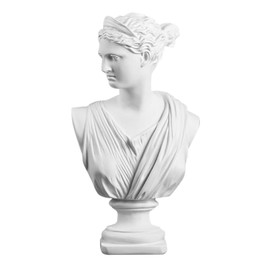 STOBAZA Roman Goddess Statue Bust Figurine Resin Sculpture Home Decor Elegant Desktop Ornament