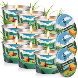 DL DREAMY DEWLA Citronella Candles Outdoor, Soy Wax 2.2 oz 9 Pack