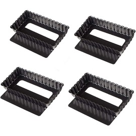 Webake 4.5 Inch Mini Tart Baking Pan Nonstick Quiche Pie Pan With Removable Base