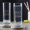 Engraved Coaster - "2007 Year of the Legend" Design -