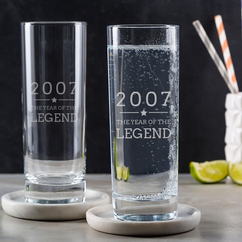 Engraved Coaster - "2007 Year of the Legend" Design -