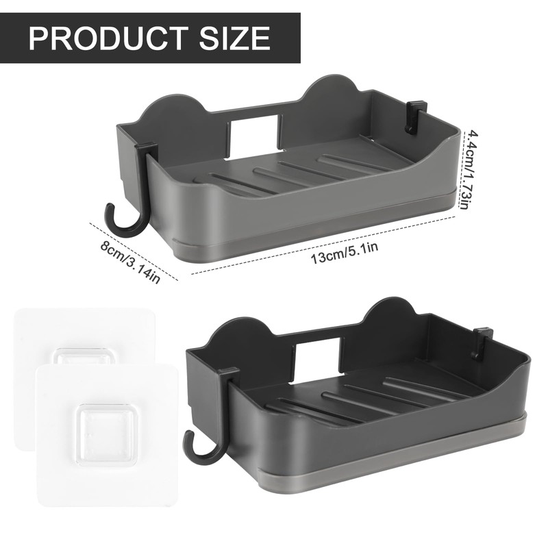 Pack of 2 Soap Dish