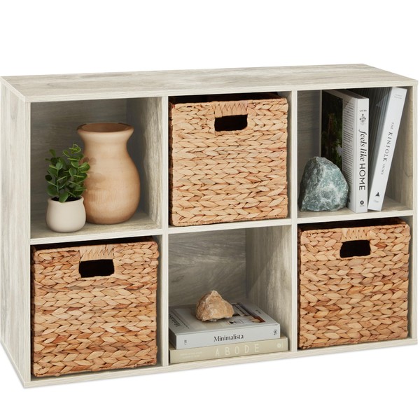 Best Choice Products 6-Cube Storage Organizer, 13.5in Shelf Opening, Bookcase,